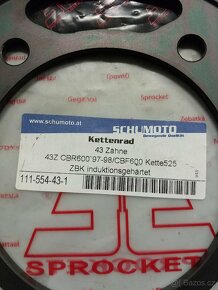 Rozeta Honda Cbr, Cbf600, nová 43 zubů. - 2