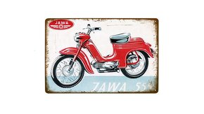 Plechové retro cedule Jawa 30x20 cm nové - 2