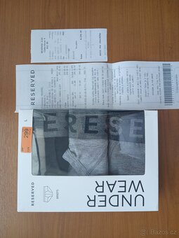 3 ks pánské slipy Reserved vel. L, orig.zabalené, nenošené - 2