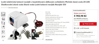 Lodní elektrický kotevní naviják 25 LBS _12V - 2
