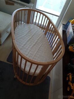 Stokke Sleepi Bed (standardní verze) – Natural + matrace - 2