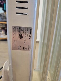 Téměř nepoužívaný olejový radiátor SilverCrest 1500 W bílý - 2