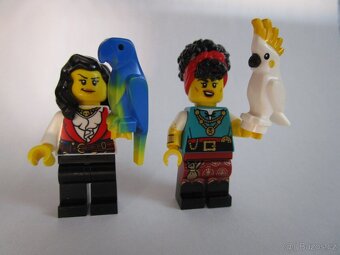 Lego piráti figurky, dělo, kakadu,krab, humr - 2