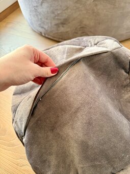 Sedací pytel, hnědý, velký - 2