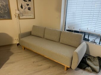 3 místná rozkládací pohovka Grunnarp (ikea) rok stará - 2