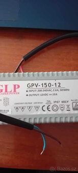 GLP VODOTĚSNÝ NAPÁJECÍ ZDROJ PRO LED IP67 GPV-100-12 100W 12 - 2
