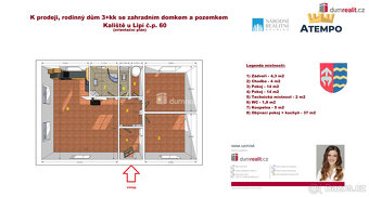 K prodeji, rodinný dům 3+kk s pozemkem o rozloze 2.369 m2, n - 2