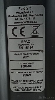 Skládací elektrokolo MTF - 2