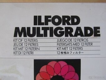 Ilford multigrade filter set 12 filtrů+držák Nové fotokomora - 2