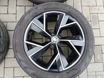 ORIGINAL ALU KOLA ŠKODA KODIAQ R 19 TRIGLAV ČERNO-LEŠTĚNÉ - 2