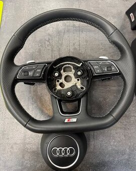 Volant Audi zkosený, A4, A5, včetně airbagu, perfektní stav - 2