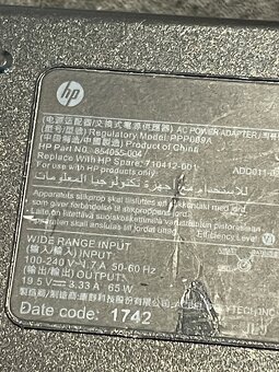 Originální použitý funkční zdroj HP 854055-004 65W - 2