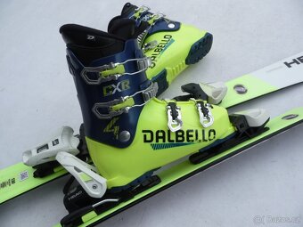 332. lyže HEAD - 130cm (2023) + boty DALBELLO 39,5eu - SET - 2