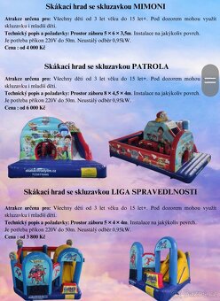 Skákací hrady, pěnové dělo atd - 2