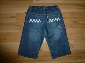 Džínové tříčtvrťáky, vel.134 - 2