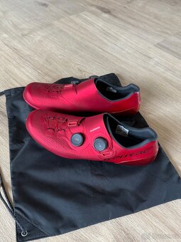 Shimano S Phyre red 44 wide cyklo tretry - 2