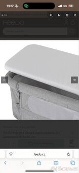 FEEDO Postýlka dětská polohovatelná 2v1 Compact - 2