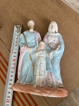 Sousoší Svatá rodina Biskvit neglazovaný porcelán - 2