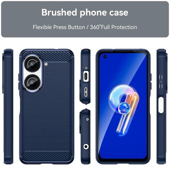 Asus Zenfone 9/10 3x tvrzené sklo + kryt - 2