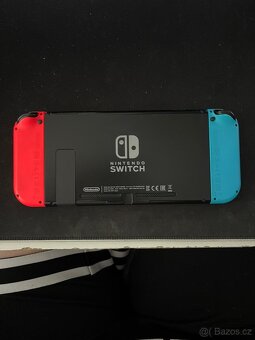 Nintendo switch + 3 hry+ 1x ovladač + obal - 2