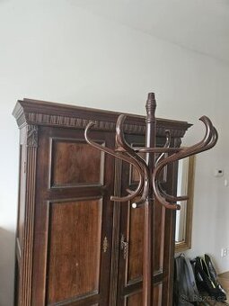 Stojací věšák tmavě hnědý, wenge - 2