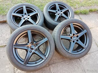 Obutá Alu kola 17ky 5x112 AUDI VW ŠKODA MERCEDES SEAT BMW - 2