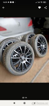 Alu kola 5x112 r17.Černe vw škoda audi Seat - 2