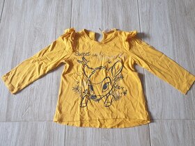 Dívčí trička s dlouhým rukávem vel.104 - 2