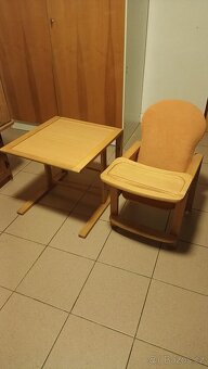 Dětská jídelní židlička+stoleček. - 2