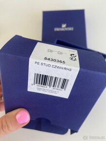 NOVÉ peckové náušnice Swarovski - 2