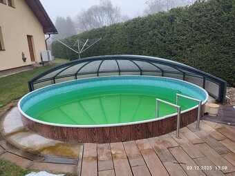 Otočný kryt na kruhový bazén 4,6m - 2