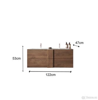 Závěsná skříňka do koupelny s umyvadlem Jupiter-S-120 mercur - 2