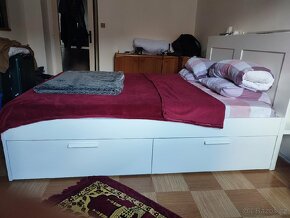 Bed with 4 storage boxes from IKEA - 2