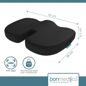 Bonmedico® - Large terapeutický podsedák z paměťové pěny a g - 2