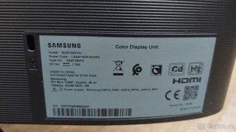 Samsung 24" full HD monitor S24F350FHU (jako nový) - 2