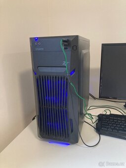 Herní PC + 24" monitor + klávesnice + myš – RYCHLÝ SSD, 16 - 2