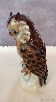 Starožitná porcelánová Sova - 2