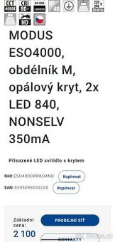 Přisazené LED svítidlo s krytem - 2