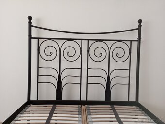 Ikea Noresund - kovová postel - rám+rošty 140x200cm - 2
