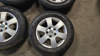 Škoda Octavia 2 , 4x Alu kola +zimní pneu 15" - 2