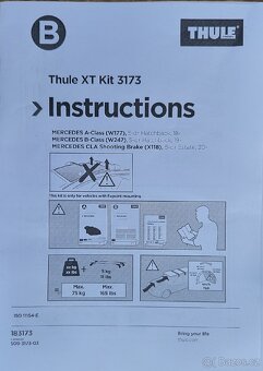 Kit Thule 3116, 3152- MERCEDES GLE (C292), 4-dr Coupé, 15- - 2