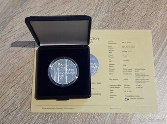 Stříbrná mince 200kč zahájení výuky na Přažské konzervatoři - 2