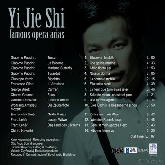 CD  Famous Opera Arias – Yi Jie Shi - 2