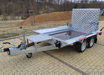 Vlek na bagr, plocha 265x150cm, 2700/520kg, rampa, 130 km - 2