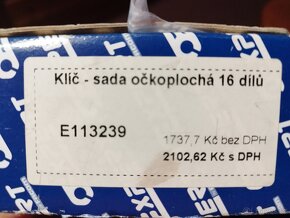 Prodám sadu očkoplochých kličů 16 ks - 2