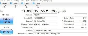 Crucial BX500 2,5" 2TB - Otestovaný - 2