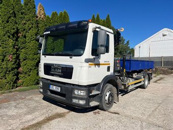 Nosič kontejnerů s HR Man TGM 15.250 – ruka HIAB + nosič 8t - 2