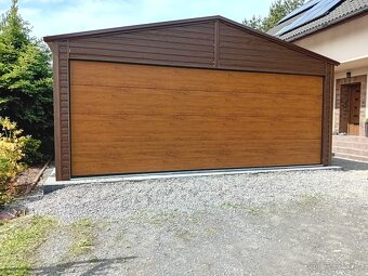 Plechová garáž 6×5 m – SEGMENTOVÁ BRÁNA + ELEKTRICKÝ POHON - 2