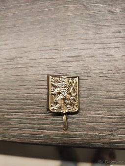 Čepicový odznak důstojnický,Československa armáda - 2