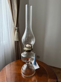 Petrolejová lampa skleněná - 2